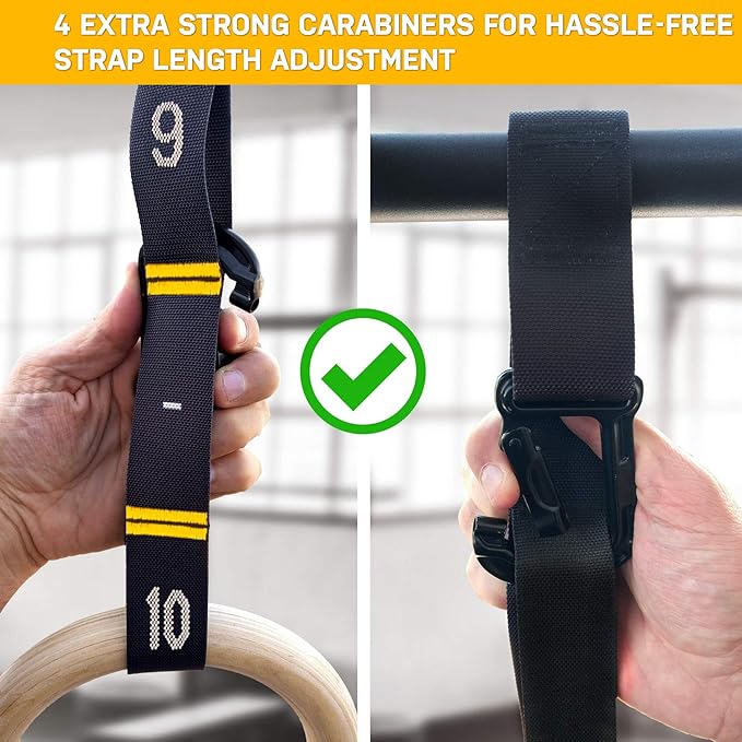 Double Circle Quick Adjust Numbered Straps for Gymnastic