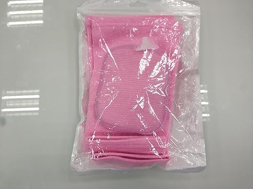 Sibba Kids Knee Pad, Breathable Elastic Knee Brace, Anti-Slip Padded Sponge Knee Protector for Volleyball Dance Running Skating Basketball Football Sports(Pink)