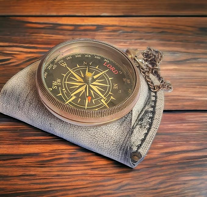 to My Son Compass with Leather Case -Mom