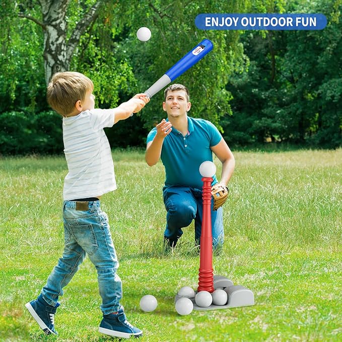 TEMI Kids Baseball Tee 6 Balls, 3-12 Years