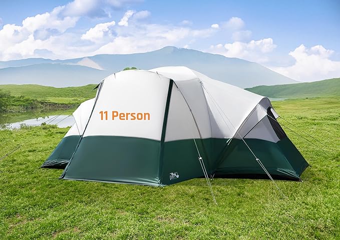 6/8/10/11 Person Camping Tent with Porch