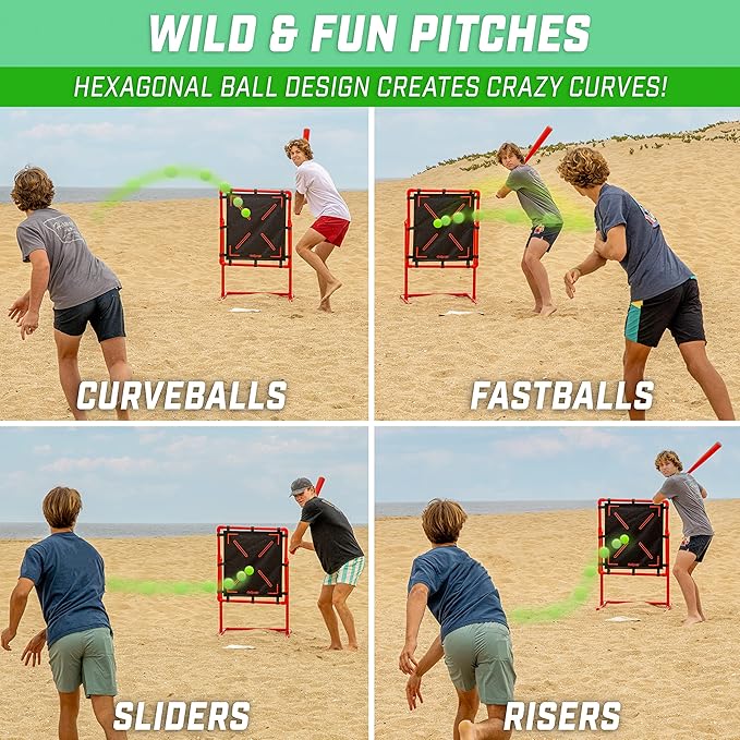 GoSports LotBall Backyard Baseball Bat and Ball Set