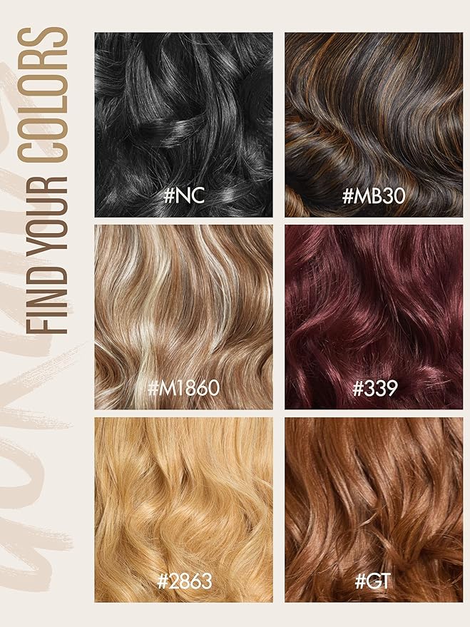GORGIUS Glueless Wavy Wig with Bangs Balayage Blonde Synthetic Curtain Bang Wig with Realistic Scalp 22 Inch