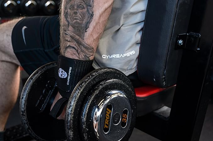 Gymreapers Weightlifting Wrist Wraps (IPF Approved) 18" Professional Quality Wrist Support with Heavy Duty Thumb Loop - Best Wrap for Powerlifting Competition, Strength Training, Bodybuilding