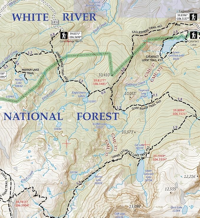 Outdoor Trail Maps LLC Eagles Nest Wilderness - (2018)