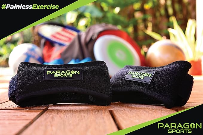 Patella Knee Strap for Running, Fitness, Stairs Climbing/Adjustable Patellar Tendon Support Band for Basketball, Athletics Pain Relief Brace for Jumper's Knee and Chondromalacia