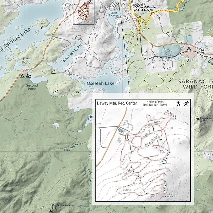 Lake Placid & Saranac Lake Winter Trails Map