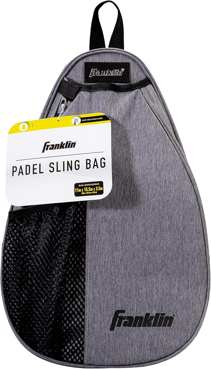 Franklin Sports Padel Bag - Men's + Women's Paddle Tennis Padel Sling Bag Backpack - Adjustable Size Equipment Bag for Padel + Paddle Tennis