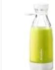 Portable Blender, Fashion Portable Blender for Shakes and Smoothies 11.8 Oz, Magnetic USB Fast Charging Mini Fresh Juice Mixer Bottle, Take It for Traveling, Outdoor, Gym, Office, (white)
