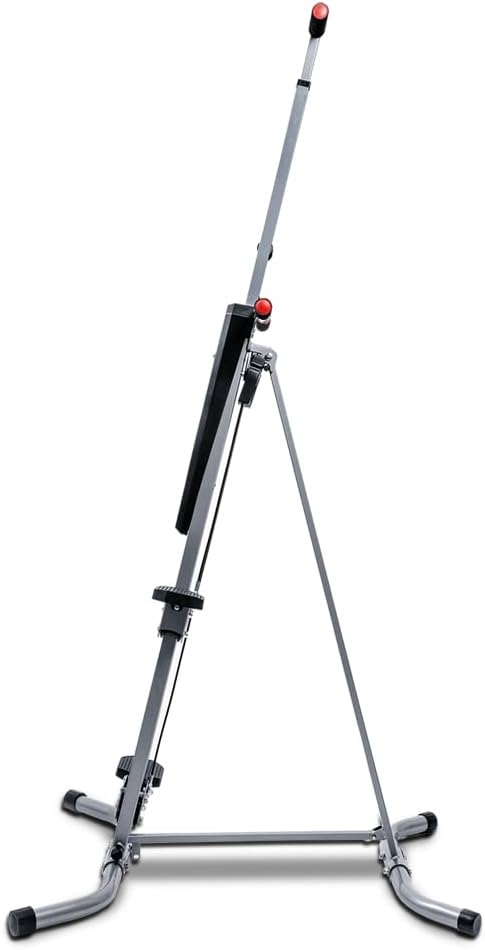 MaxiClimber 2.0 Vertical Climber ERS (Elastic Resistance System) - Easy to Assemble, Folding Exercise Machine Combines Cardio & Strength Training for a Low Impact, Full Body Workout - Free Fitness App