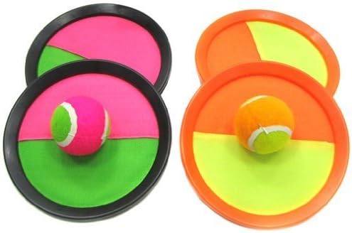 YMCtoys Toss and Catch Ball Game Paddle and (2 Paddle 2 Ball