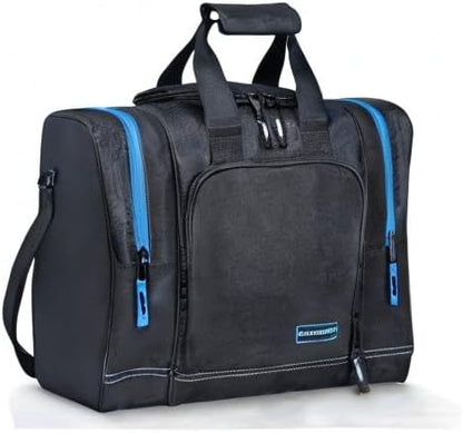 Mangrove Bowling Ball Bag for Single Ball, 2020 Bowling Ball Tote Bowling Bag with Padded Ball Holder - Fits Bowling Shoes Up to Mens Size 14 and Accessories (Black)