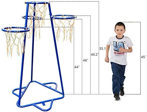 Kids Basketball Hoop Portable Basketball Stand with 4 3 Balls 3 Years