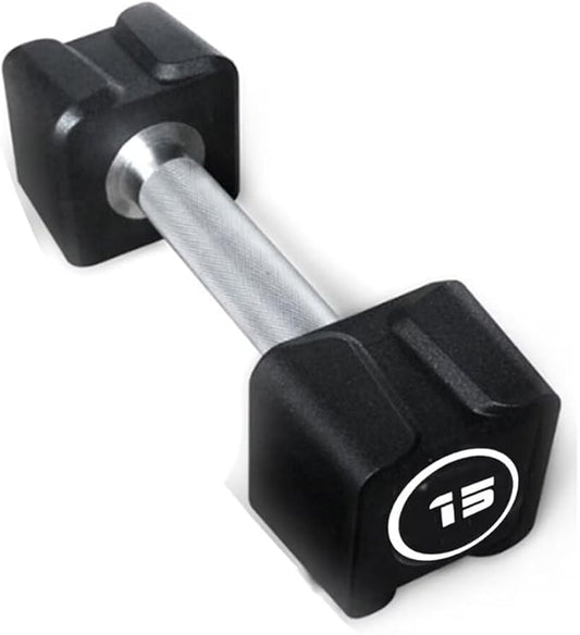 Cast Iron Dumbbells,(5.5LB-30LB)/Single(30LB/55LB) Dumbbell Weights with PU Coating and Anti-slip Grip,No Odor