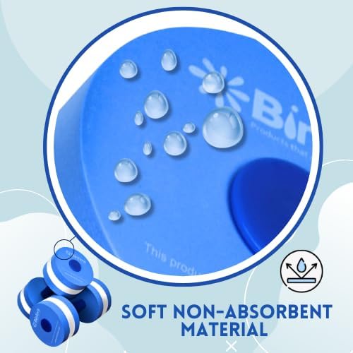 bintiva Water Weights for Pool Exercise - Water Aerobics Equipment for Aqua Fitness - Pool Weights for Water Exercise, Pool Dumbbells