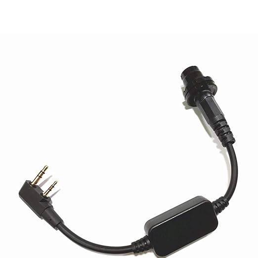 Amplified 6-Pin Radio PTT Adapter Cable Compatible UV-5R, UV-82, UV-82, etc