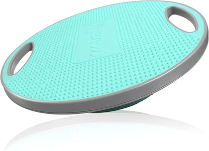Turquoise Balance Board, Wobble Board, For Standing Desk, Physical Therapy and Core Training, Home Gym, 360° Rotation Non-Skid Balance Trainer
