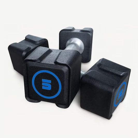 Cast Iron Dumbbells,(5.5LB-30LB)/Single(30LB/55LB) Dumbbell Weights with PU Coating and Anti-slip Grip,No Odor