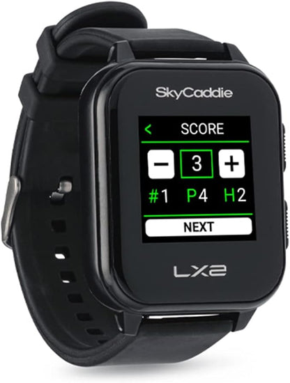 SkyCaddie LX2 Golf GPS Watch - Lightweight & Simple Golf Yardage Rangefinder Touchscreen Watch w/ 35K Courses, Intelligent Automation, & Scoring - Power Bundle with PlayBetter 5000mAh Portable Charger