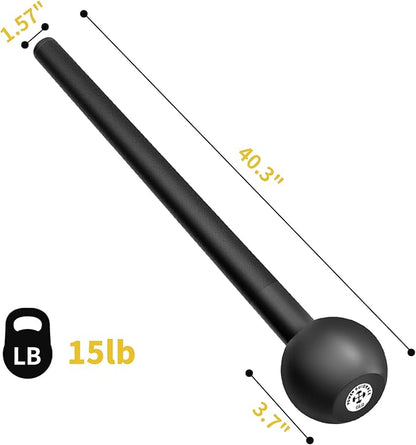 POWER GUIDANCE Steel Mace Macebell Cast Iron Training (7lb to 25lb)
