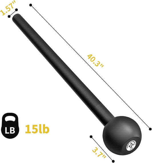POWER GUIDANCE Steel Mace Macebell Cast Iron Training (7lb to 25lb)
