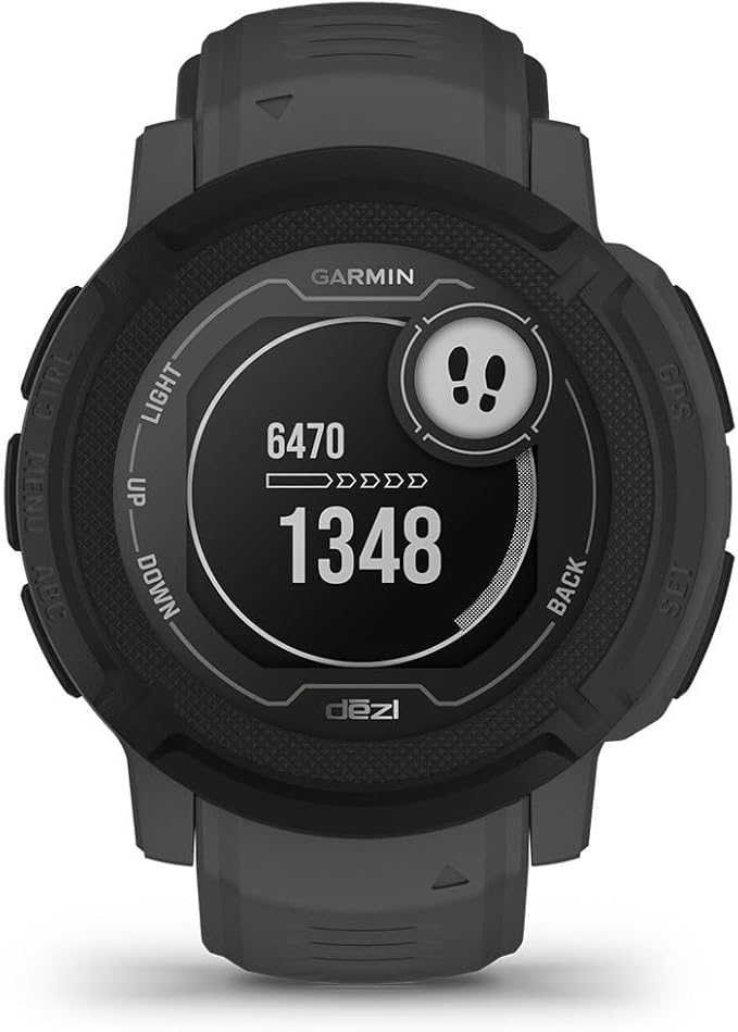 Garmin Instinct 2, dezl Edition, Rugged Trucking Smartwatch, Easy Break Planning, Compatible with the dezl OTR Navigator, Black