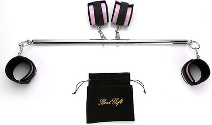 Sovyime Portable Exercise Spreader Bar with 4pcs Adjustable Straps