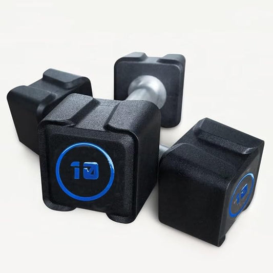 Cast Iron Dumbbells,(5.5LB-30LB)/Single(30LB/55LB) Dumbbell Weights with PU Coating and Anti-slip Grip,No Odor