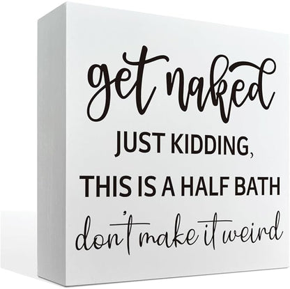 Bathroom Decor Sign - Half Bath