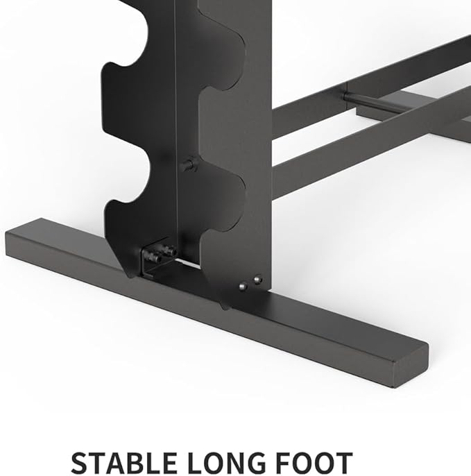 PROIRON Compact Dumbbell Rack Stand Only, Stable Dumbbell Storage Rack with Extra Long Steel Pipe Base ,Weight Rack for Dumbbells Strength Training Dumbbell Racks，Weight Rack for Home Gym Storage,Max.Weight 450 lbs.