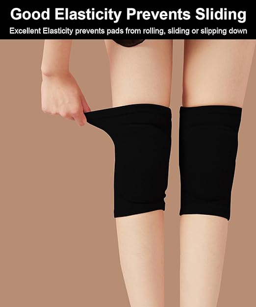 Knee Pads for Women Men, Dance Knee Pads Wrestling Knee Pads Basketball Knee Pads Volleyball Knee Pads for Women, Knee Protector Soft Knee Pads for Work (Pink, Large)