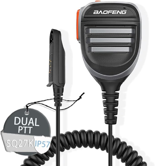 BAOFENG UV-9RPlus Ham Radio Mic SQ26W SQ27K IP57 UV-9RPRO UV-9G UV-9G UV-XR