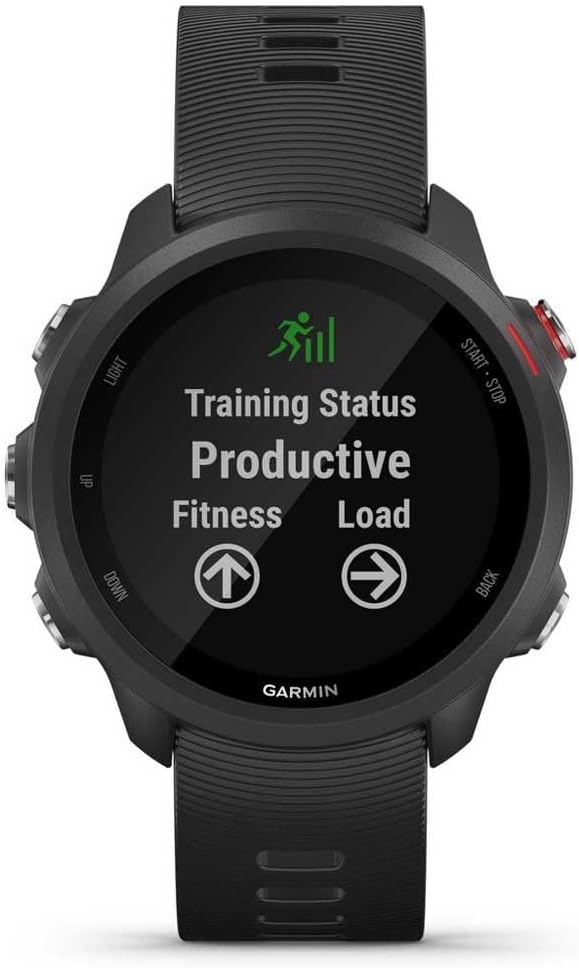Garmin Forerunner 245 Music GPS Running Smartwatch, with Music and Running and Training Features, Black Band