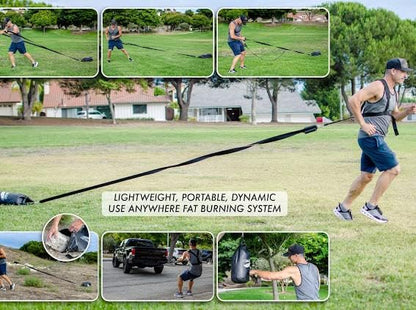 Resistance Training Sled - Weight Sled Harness & 3X The 4-Piece Kit