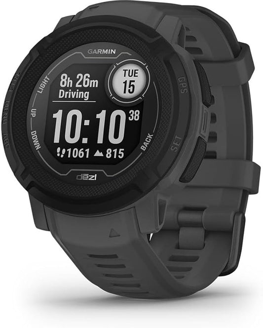 Garmin Instinct 2, dezl Edition, Rugged Trucking Smartwatch, Easy Break Planning, Compatible with the dezl OTR Navigator, Black