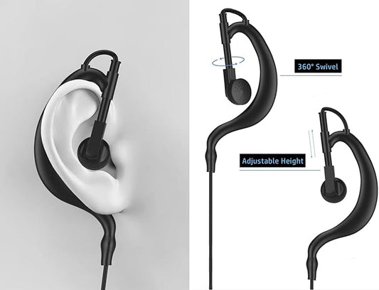 Earpiece Headset Fits for Motorola MotoTRBO Radio DP2400 DP2400e DP3441e DP3441e XPR3300e XPR3300e XPR3500 XPR3500 MTP3000 MTP3000 XiR P6600 Walkie