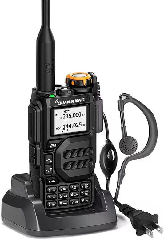 UVK5 AM/FM/DTMF walkie Talkie 200 Channel Type-C Charging