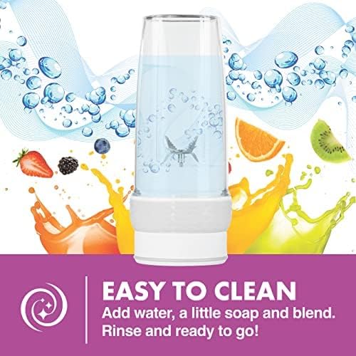 Bionic Blade Personal Blender 26.5 Oz, Cordless, Rechargeable 18,000 RPM Portable Blender for Shakes and Smoothies Mini Blender Portable 8.6" Tall, Seen On TV (Gunmetal)