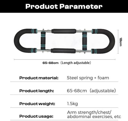 Twister Arm Trainer: 40-100lb Adjustable Chest Workout Equipment , Portable for Home