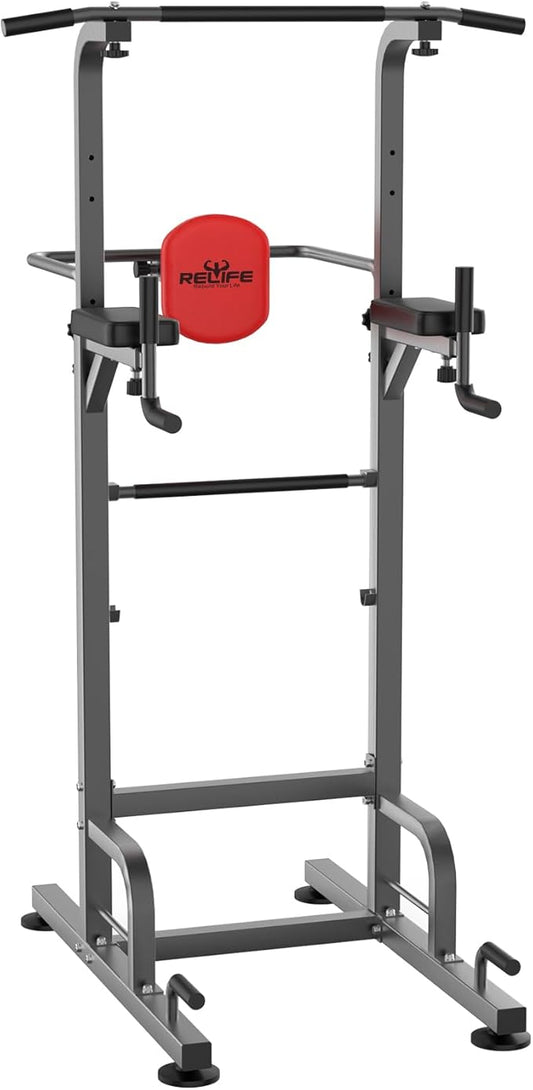 RELIFE REBUILD YOUR LIFE Power Tower Pull Up Equipment,450LBS