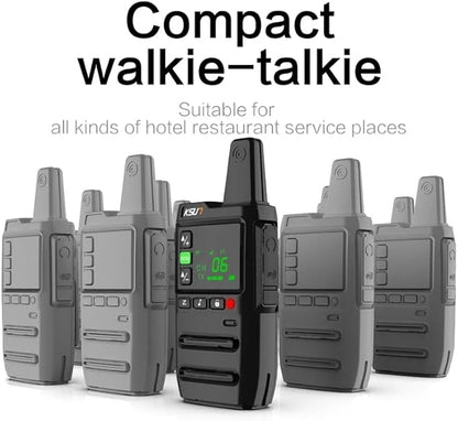 KSUN Walkie Talkies for Adults Rechargeable with Earpiece 22 FRS GZ20 (4 (4 Pack)