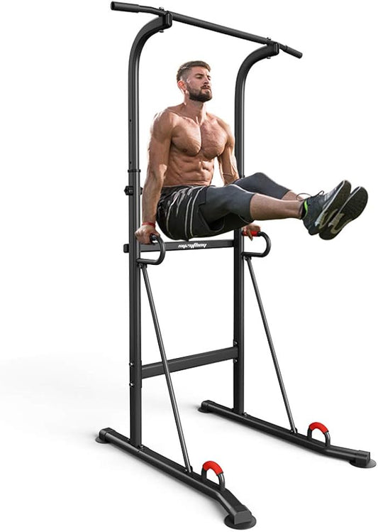 Power Tower Height Adjustable Pull Up Bar & 330LBS