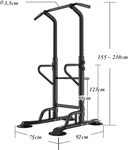 DlandHome Power Tower Dip Station Pull Up Bar