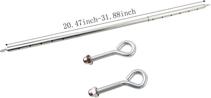Silver Adjustable Exercise Stainless Steel Spreader Bar