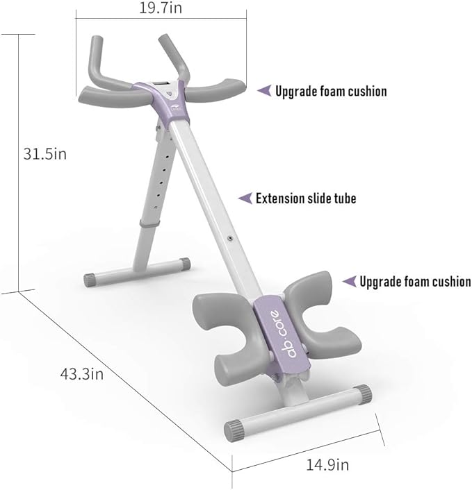 leikefitness Height Adjustable Ab Trainer Abdominal Whole Body AB9380