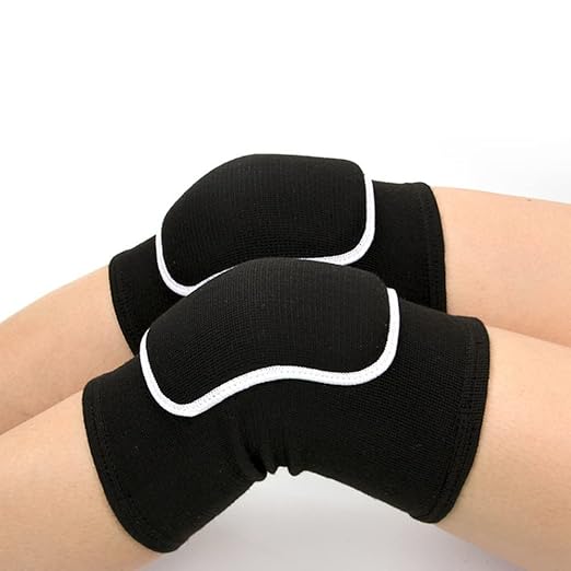Kids Teens Protective Knee Pads, Anti-Slip Padded Sponge Knee Brace Knee Support for Football Volleyball Dance Skating Basketball Sports (X-Small,Black)