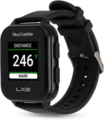 SkyCaddie LX2 Golf GPS Watch - Lightweight & Simple Golf Yardage Rangefinder Touchscreen Watch w/ 35K Courses, Intelligent Automation, & Scoring - Power Bundle with PlayBetter 5000mAh Portable Charger