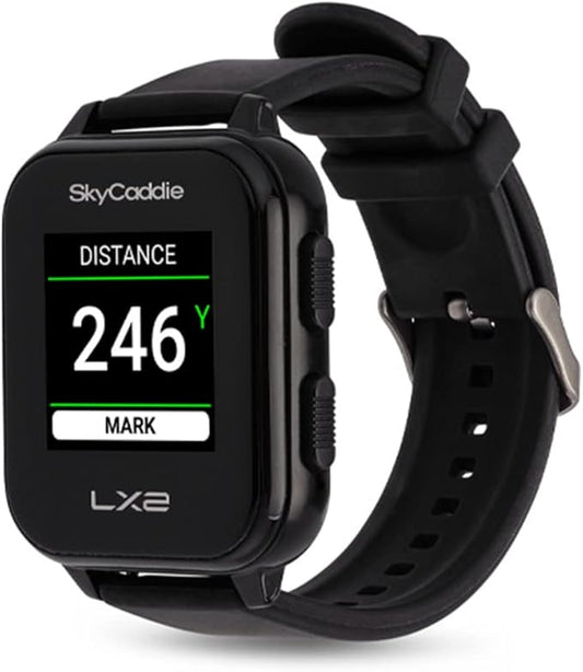 SkyCaddie LX2 Golf GPS Watch - Lightweight & Simple Golf Yardage Rangefinder Touchscreen Watch w/ 35K Courses, Intelligent Automation, & Scoring - Power Bundle with PlayBetter 5000mAh Portable Charger