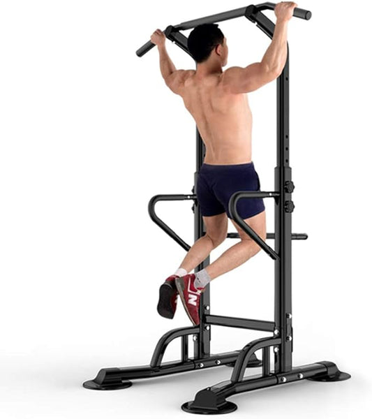 DlandHome Power Tower Dip Station Pull Up Bar