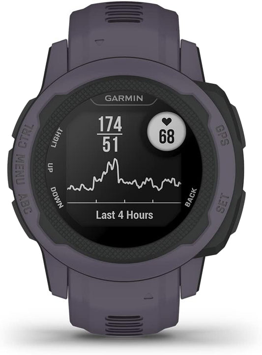 Garmin Instinct 2S, Smaller-Sized GPS Outdoor Watch, Multi-GNSS Support, Tracback Routing, Deep Orchid